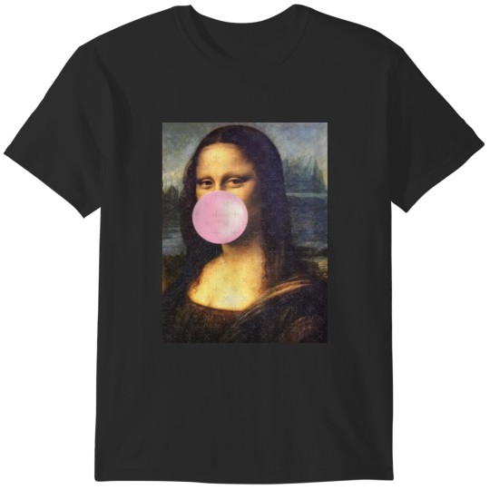 Discover Mona Lisa Blowing Bubblegum T-Shirts