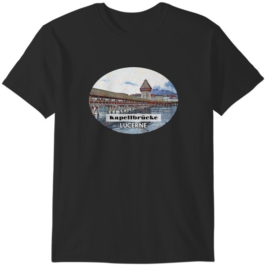 Discover The Kapellbrücke in Lucerne Active T-Shirts