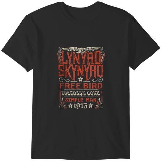 Discover Lynyrd Skynyrd Free Bird Tuesdays Gone Simple Man Songs T-Shirts