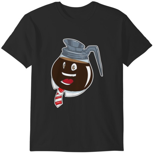 Discover Coffee Pot Head Office Coffeshop T-Shirts