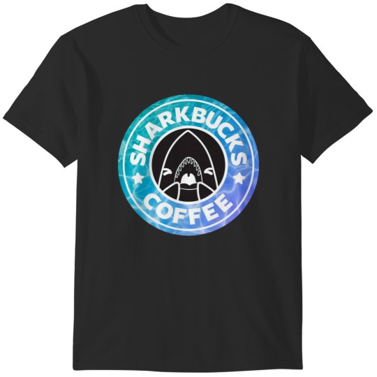Discover Sharkbucks Logo [Water] T-Shirts