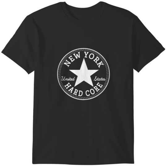 Discover New York HARD CORE NYHC USA Vegan Straight Edge Punk Rock T-Shirts