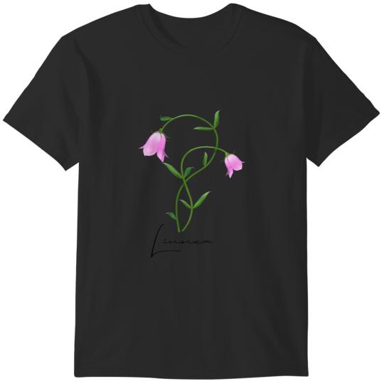 Discover Linnea Flower Twinflower Wildflower Wild Flower Pink Flowers T-Shirts