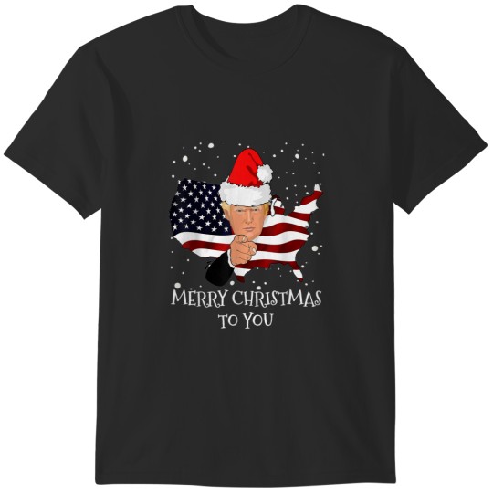 Discover Merry Christmas President Trump Santa Hat 4364 T-Shirts