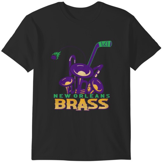 Discover Defunct New Orleans Brass Hockey Team T-Shirts