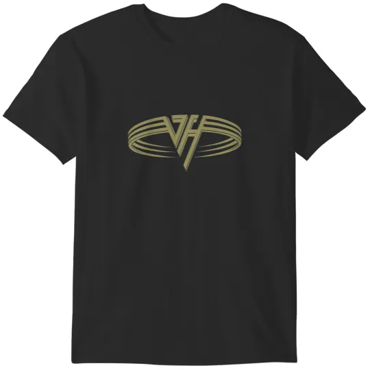 Discover van logo halen band gold T-Shirts