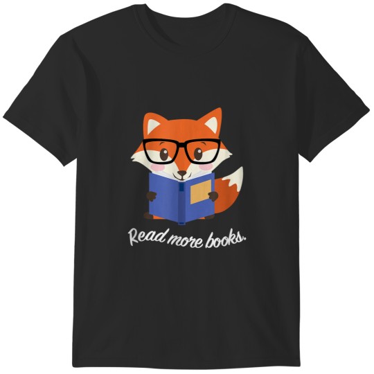 Discover Bookish Fox Read More Books Kids Clothing T-Shirts