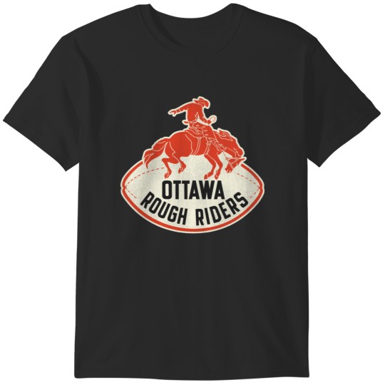 Discover Defunct Ottawa Rough Riders Football Team T-Shirts
