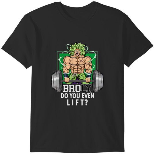 Discover Brolifting Super Saiyan Gym Lifting Broly Anime Workout T-Shirts