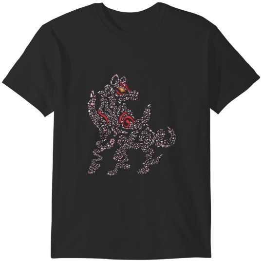 Discover Okami Amaterasu - Cherry Blossom Form [BLACK] T-Shirts