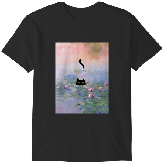 Discover cat monet waterlily T-Shirts