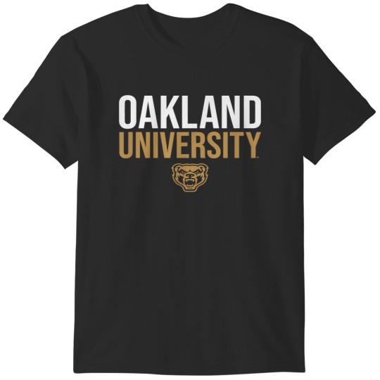 Discover Oakland University Golden Grizzlies Stacked T-Shirts