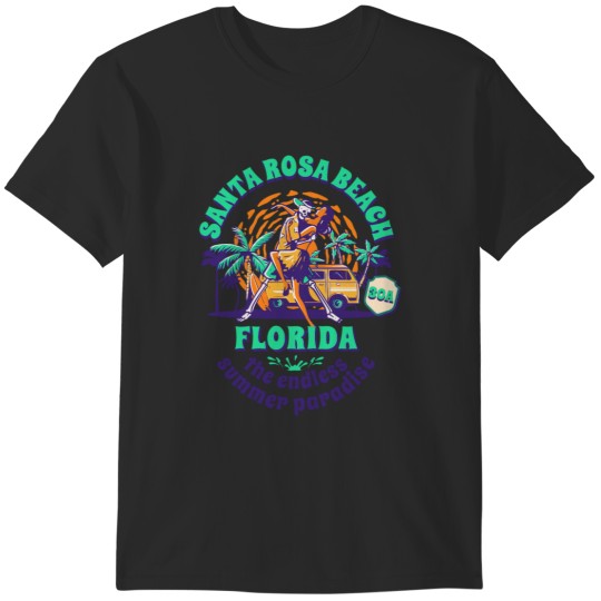 Discover Santa Rosa Beach 30A Florida Design Active T-Shirts