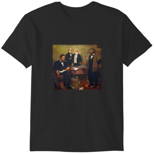 Discover Vintage Art Abraham Lincoln Frederick Douglass Juneteenth T-Shirts