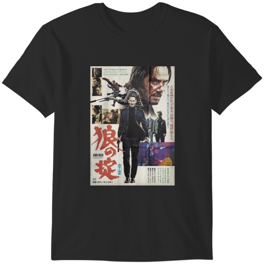 Discover John Wick The Golden of Japanese T-Shirts
