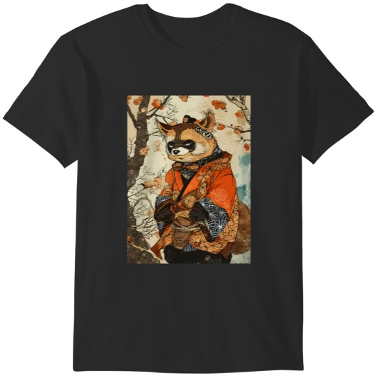 Discover A Japanese Tanuki Art T-Shirts