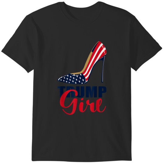 Discover Trump Girl Stilettos High Heel American Flag Trump 2024 T-Shirts
