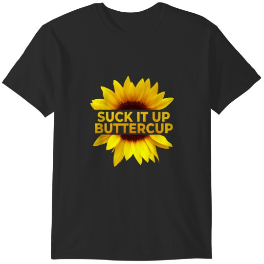 Discover Womens Suck It Up Buttercup Vintage Sunflower Pr T-Shirts