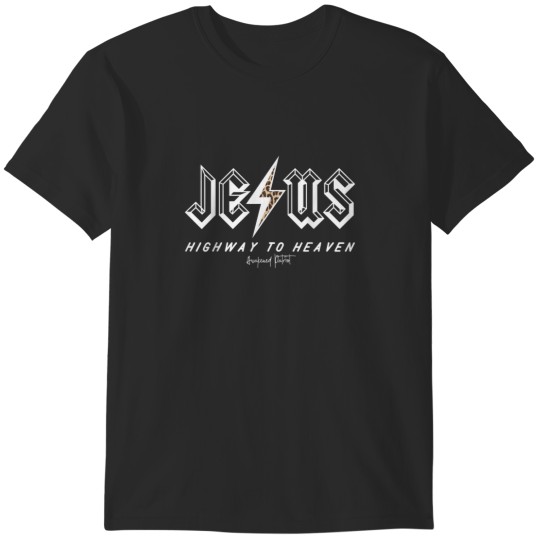 Discover Jesus Highway To Heaven Rock N Roll Style Christians T-Shirts