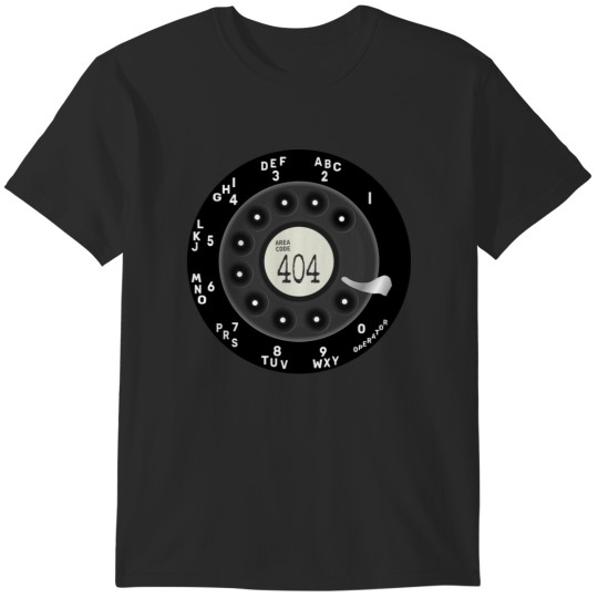 Discover Vintage Rotary Dial Phone 404 Area code T-Shirts