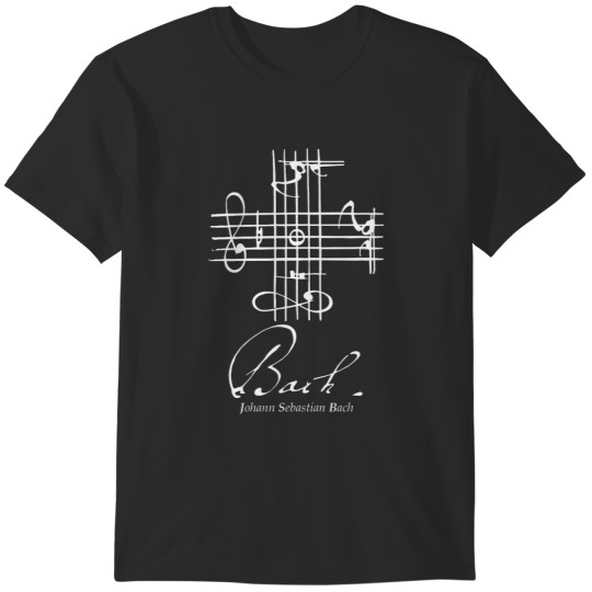 Discover Bach Musical Signature Notation Music Classical T-Shirts