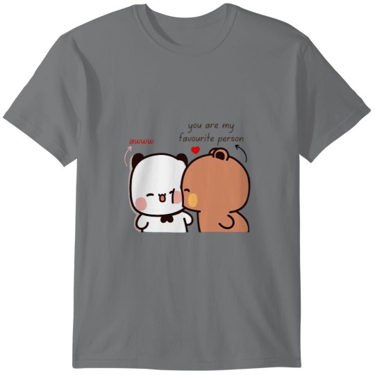 Discover You Are My Favourite Person Bubu Dudu Panda And Brownie Bear Couple 2024 Active T-Shirts
