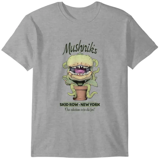 Discover Mushnik's SKIDD ROW Florist Little Shop of Horrors SKIDD ROW T-Shirts