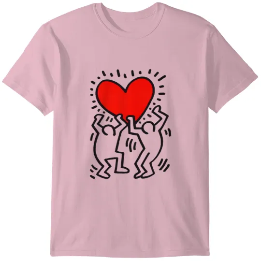Discover Keith Haring Heart T-Shirts