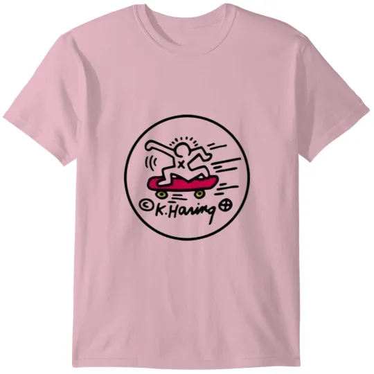 Discover Keith Haring Skateboard T-Shirts