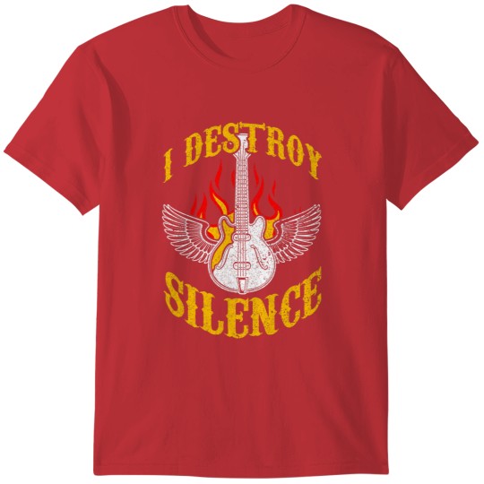 Discover Funny Rock Music Guitarist Musical Instrument Guitar T-Shirts