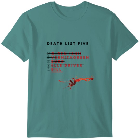 Discover Kill Bill Death List T-shirt