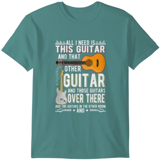 Discover Guitar Collector Guitarist Funny Music Lover T-Shirts