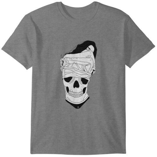 Discover LARGE TRIPLE SKULL GIRL T-Shirts