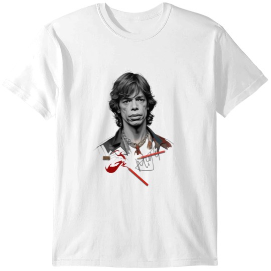 Discover Mick Jagger in Sketch T-Shirts