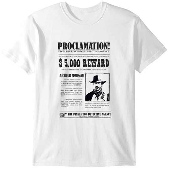 Discover Arthur Morgann_s WantedPremium Arthur Morgann_s WantedPremium T-Shirts
