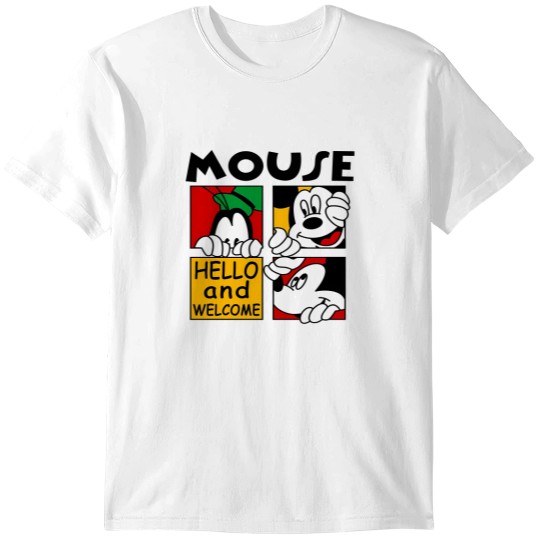 Discover Mouse hello and welcome T-Shirts