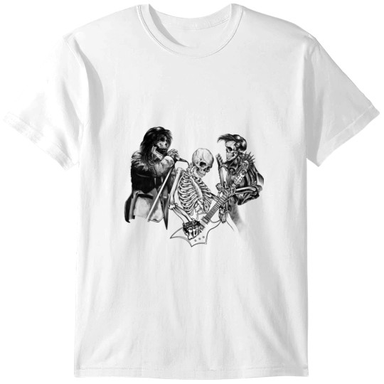 Discover Rock And Roll Music Rock and Roll Skeleton T-Shirts