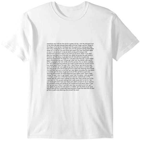 Discover Smash Mouth - All Star lyrics T-Shirts