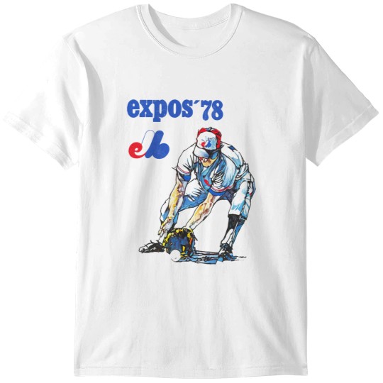 Discover 1978 Montreal Expos ---- Vintage Faded Baseball Design T-Shirts