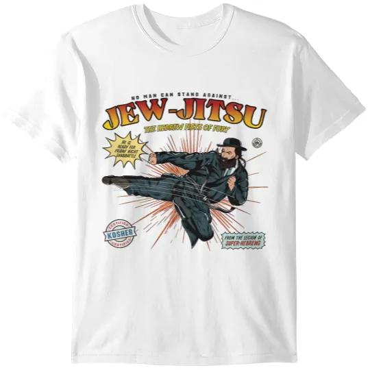 Discover Jew-Jitsu Graphic Unisex T-Shirt Unisex Vintage Tee T-Shirts