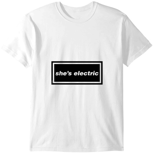 Discover She's Electric - Oasis Gallagher 90s Band Artwork T-Shirts