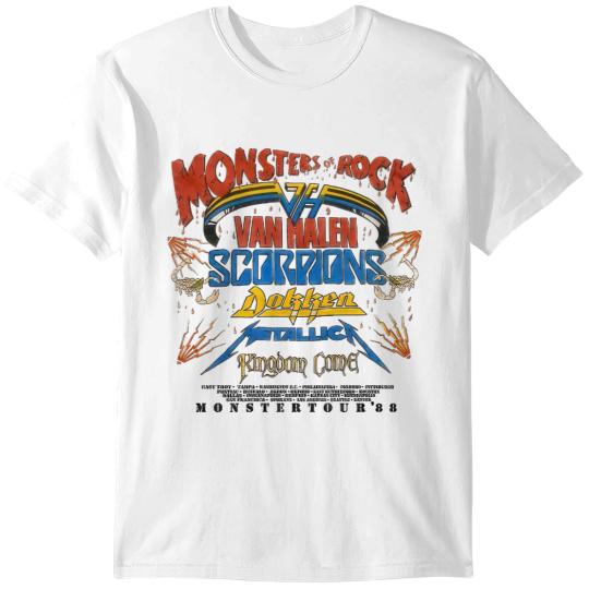 Discover Screen Stars 1988 Monsters of Rock Tour T shirt, Monster Tour '88 Shirt T-Shirts