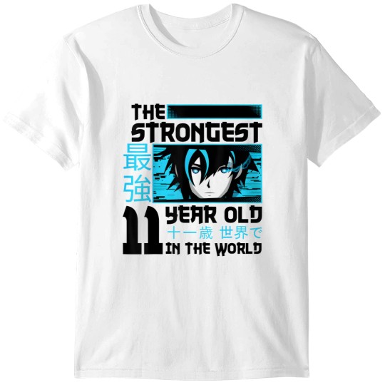 Discover Strongest 11 Year Old Anime Isekai Theme 11th Birthday Party T-Shirts