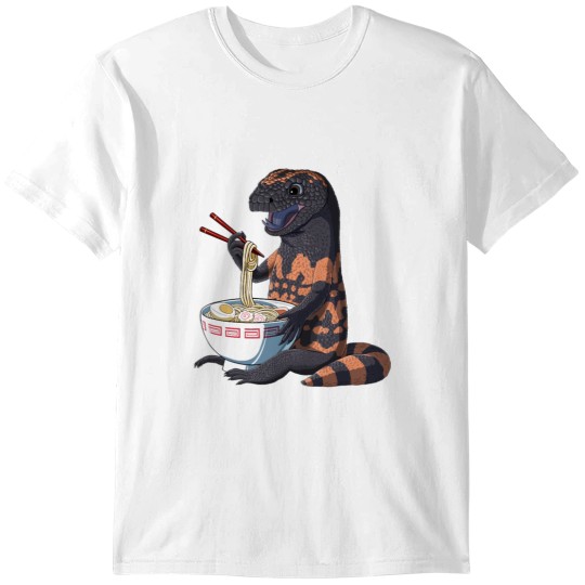 Discover Funny Japanese Kawaii Ramen Gila Monster T-Shirts