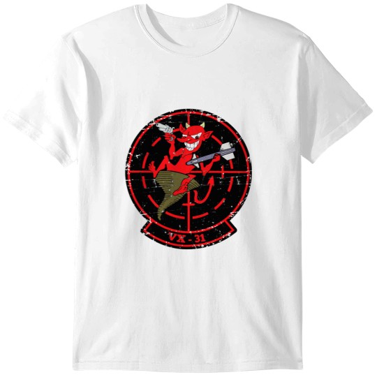 Discover USN - VX-31 - Air Test and Evaluation Squadron - The Dust Devils - Grunge Style T-Shirts