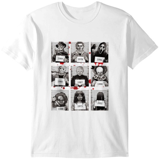 Discover Halloween Creepy Legends Killer Mugshots Horror Fan Gifts cute T-Shirts