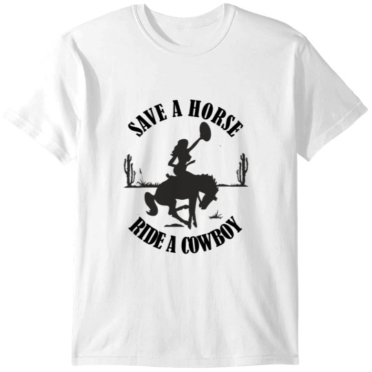 Discover Save A Horse Ride A Cowboy Womens Funny Country MusicRelaxed Fit T-Shirts