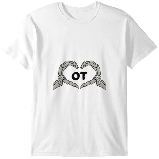 Discover OT Skeleton Heart Hands Active T-Shirts