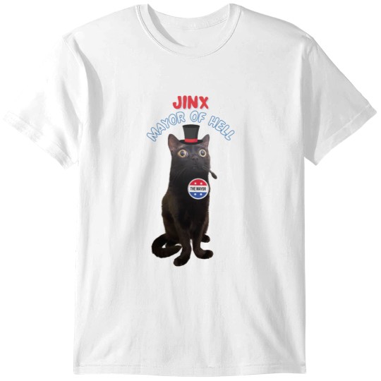 Discover Jinx The Cat t shirt  Jinx The Cat mayor of hell Tee and sticker T-Shirts