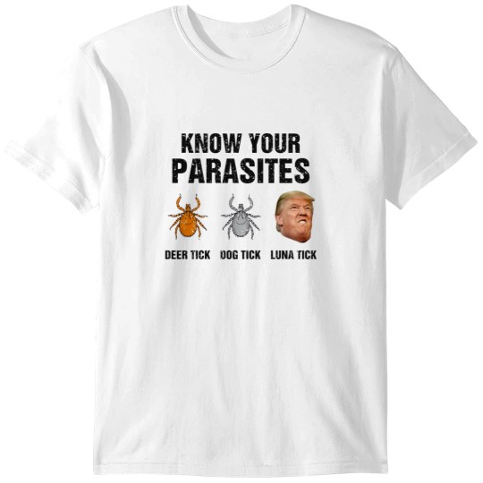 Discover Know Your Parasites Deer Tick Dog Tick Luna Tick T-Shirt
